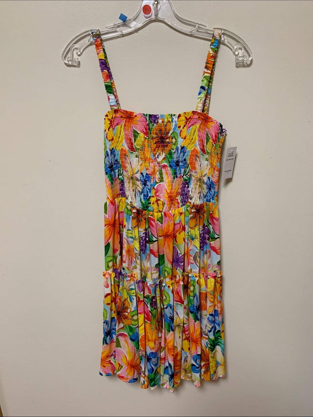 La Blanca sun dress - short fruit dress, colorful tropical sundress mini dress
